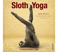 Sloth Yoga 2026 Mini Wall Calendar