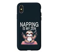 Sloth Yoga Napping Is My Zen Sleep Meditation Case for iPhone X/XS