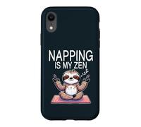 Sloth Yoga Napping Is My Zen Sleep Meditation Case for iPhone XR