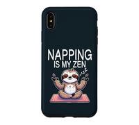 Sloth Yoga Napping Is My Zen Sleep Meditation Case for iPhone XS Max