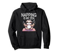 Sloth Yoga Napping Is My Zen Sleep Meditation Pullover Hoodie