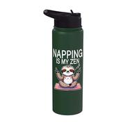 Sloth Yoga Napping is My Zen Sleep Meditation Stainless Steel Insulated Water Bottle