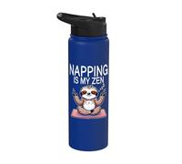 Sloth Yoga Napping is My Zen Sleep Meditation Stainless Steel Insulated Water Bottle