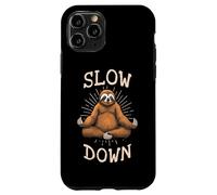 Sloth Yoga Slow Down Namaste Funny Cute Lazy Sloths Lover Case for iPhone 11 Pro