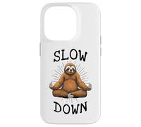 Sloth Yoga Slow Down Namaste Funny Cute Lazy Sloths Lover Case for iPhone 14 Pro