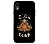 Sloth Yoga Slow Down Namaste Funny Cute Lazy Sloths Lover Case for iPhone XR