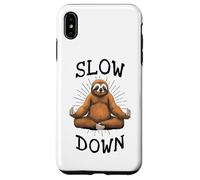 Sloth Yoga Slow Down Namaste Funny Cute Lazy Sloths Lover Case for iPhone XS Max