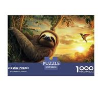 Sloth1000Pieces JigsawPuzzlesanimal ForAdults Colourful Brainteasing Age12+byth Challenging The Impossible Difficult Game Uncover The Puzzle 38x26cm/1000pcs