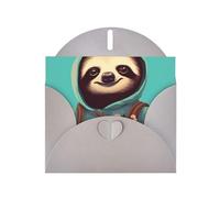 slothful student Print Shimmer Blank Greeting Cards with Envelopes, Elegant DIY Invitations,Thank You Notes
