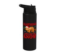 Slothing Through the Snow - Sloth Lover - Funny Sloth Xmas Stainless Steel Insulated Water Bottle