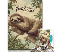 Sloths 1000 Piece Jigsaw Puzzle for Adults Teens,Challenging To Complete But Fun And Humorous Unique Home Decor And Gifts (38x26cm)