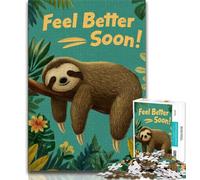 Sloths 1000 Pieces Jigsaw Puzzle For Adults Teens,Learning Educational Toy for Is Ideal As A Gift for The Whole Family (38x26cm)