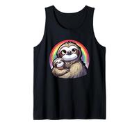 Sloths and Rainbow Mama Sloth Tank Top