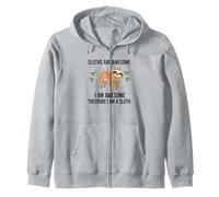 Sloths Are Awesome I Am Awesome Therefore I Am A Sloth Zip Hoodie