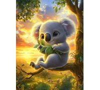 Sloths Diamond Art Kits Adults 5D Animal Diamond Painting Kits for Adults, DIY Round Full Drill Gem Art for Beginner, Crystal Crafts Canvas Painting for Home Wall Decor Gifts for Women 90x120cm FG-93