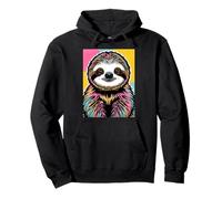 Sloth's Slow and Steady Adventure Sloth Relaxing Hanging Pullover Hoodie