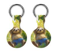 Sloths Swinging On A Branch Full Protective Cover Case with Keyring Silicone Skin