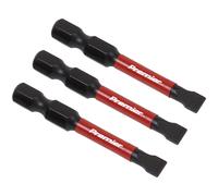 Slotted 5.5mm Impact Power Tool Bits 50mm - 3 Piece