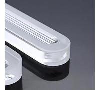 Slotted Flat Glass Plate High Borosilicate Boiler Gauge 1PC | Thermal Shock Proof, 95-420mm Length, High Temp Mirror, Steam Tank, Industrial Valve(400x34x17mm)