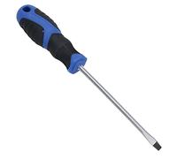 Slotted Flat Headed Screwdriver SL4 4mm x 100mm Magnetic Tip + Rubber Grip
