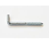 Slotted Hook Angle Screws 15 x 50 mm, Diameter=4, 4mm, Angle Screw Hooks 10 pcs. Slotted Bolt with Angle Hook, Wall Hooks Up To 20 kg