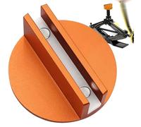 Slotted Jack Pad, Magnetic Jack Pad,Track Adapter | Aluminum Pinch Welding Magnetic Track Jack Adapter with Slot for Car Puck