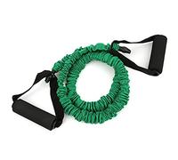 Slotted Pull Rope Elastic Resistance Bands, Indoor Fitness Training Belt, 5 Levels Color Coded - Durable Non - Slip Material, Comfortable Foam Handle, Yoga and Power Training (Green (10 lbs))