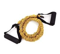 Slotted Pull Rope Fitness Anti Break Elastic Resistance Bands Yoga Power Training Stretch Belt for Home Gym Workouts Yoga TPE Material Green Red Blue Yellow Black 10lb 15lb 20lb (Yellow (25 pounds))