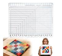 Slotted Quilting Ruler - Extra Large 17-3/4" x 22" Professional Template, Non-Slip Thickened Acrylic for Cutting Fabric Strips, Long Arm Sewing, Quilting & Crafting Projects