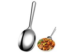 Slotted Spoon for Cooking, Metal Cooking Spoon - Large Stainless Steel Serving Spoons, Soup Ladles, Buffet Utensil Set with Heat-Insulated Handle for Family Parties, Restaurants and Home
