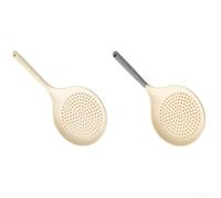 Slotted Spoon, Large Skimmer Silicone Strainer Ladle for Cooking Frying, High Temperature Resistant Non-Stick Pan Draining Tool(mix)