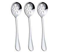 Slotted Spoon, Small Slotted Spoon, 3 Pcs Stainless Steel Kitchen Utensils for Professional Chefs, Ideal for Filtering Liquids and Preparing Appetizers