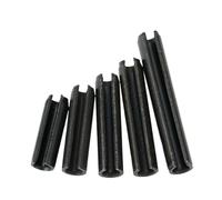 Slotted Spring Pins, Elastic Slotted Spring Roll Pins 95pcs M1.5-M6 8-20mm Carbon Steel Black Zinc(M6 -5pcs,18mm)