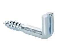 SLOTTED SQUARE HOOKS 70 mm x 6 mm - HEAVY DUTY ZINC PLATED STEEL HOOKS - PACK OF 10