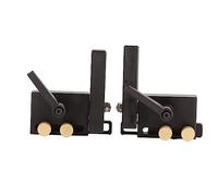 Slotted Track Stopper 2 Pack Left and Right Miter Track Stop Woodworking Positioning Limiter Slotted Track Stopper