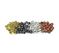 Slotted Tungsten Beads for fly tying, choice of colour/Sizes, Crafting/Fly Tying (Black, 2.8mm)