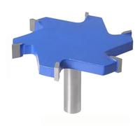 Slotting Cutter Tool, 1/2" Shank 12mm T Type Router Bit for Wood Milling, Industrial Grade 6 Edge Design, Precision Cutting Accessory