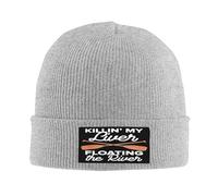 Slouch Knit Winter Cap Funny Floating On The River Killing My Liver Beanie Hat Windproof Skull Cap for Guys Mens Hiking