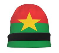 Slouchy Beanie Hat for Men and Women Fashion One Size Burkina Faso National Flag Baggy Multifunctional Cap Chemo Headwear Sleeping Cap Headscarf Skullcap