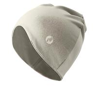 Slouchy Beanie Hat High Elasticity Satin Sleep Cap Blackout Soft Night Cap Unisex Warm Skull Cap, Grey, M/L