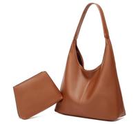 Slouchy Hobo Bags for Women Retro PU Leather Tote Crossbody Bag Soft Large Capacity 2pcs Shoulder Purses Handbags 2025
