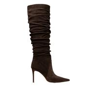 Slouchy Knee-High Suede Boots - female - Michael Kors - Heeled Boots - Brown - 6 UK - Shoes 6 UK