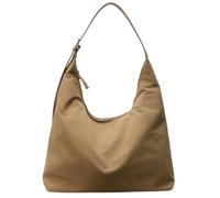Slouchy Nylon Crescent Bag for Women Hobo Purse Lightweight Work College Bag Waterproof Shoulder Crossbody Bags 2025, Khaki, M
