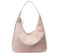 Slouchy Nylon Crescent Bag for Women Hobo Purse Lightweight Work College Bag Waterproof Shoulder Crossbody Bag 2025, Pink, M