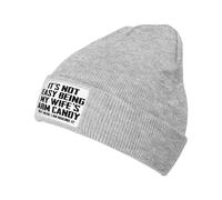 Slouchy Running Caps It's Not Easy Being My Wife's Arm Candy Beanie Hat Lightweight Sleep Cap for Running Guys Mens