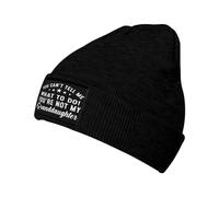 Slouchy Sleep Cap You Can't Tell Me What to Do You're Not My Granddau-ghter Winter Hats Comfortable Knitted Cap for Yoga Teens Adults