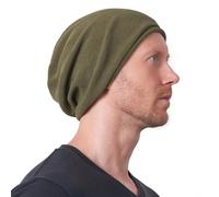 Slouchy Summer Beanies for Women & Men, Indoor Winter Organic Knit Hat for Chemo & Sensitive Skin Men Women Knit Hat Fashion Summer Winter All Season Chemo Medical Cancer Natural Khaki
