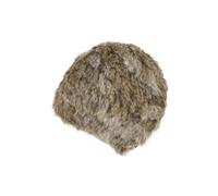 Slouchy Women Faux Fur Hat Knitted Winter Beanie Hat Ladies Fluffy Thermal Russian Hat Fleece Lined Warm Thicken Cossack Dome Stretch Beanie Cap Ushanka Hat for Skiing Skating Outdoor Soft Fashion