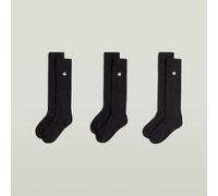 Sloughy Socks 3-Pack - Black - Women 35-38