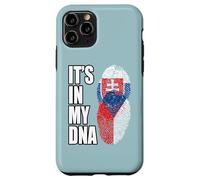 Slovak And Czech Vintage Heritage DNA Flag Case for iPhone 11 Pro